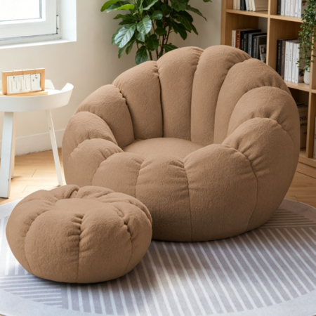 Ultra Soft Bean Bag Armchair – Toy Storage Lazy Seat, 85 x 65 cm